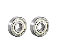 sourcing map 609ZZ Deep Groove Ball Bearing Double Shield 609-2Z 80019 9mm x 24mm x 7mm High Carbon Steel Z1 Bearings (Pack of 2)
