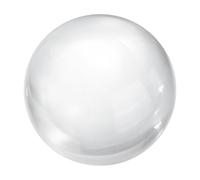 sourcing map 60mm/2.4" Crystal Sphere Ball Glass Solid Decorative Sphere Crystal Ball Prop Ornament for Feng Shui Divination Fortune Telling Tabletop Fountain Decoration, Clear