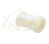 sourcing map 60mm Wide Sparkly Sheer Wired Organza Ribbon Pastel Shimmer Iridescent Chiffon Ribbons 4.6m Beige for Gift Wrapping Bouquet Wedding Bows