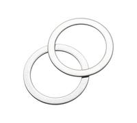 sourcing map 60Pcs 304 Stainless Steel Flat Washers, M12x16x0.2mm Ultra Thin Flat Spacers, Flat Ring Fasteners for Bolts Screws, Electronic Repair, Automotive, Mechanical Industry