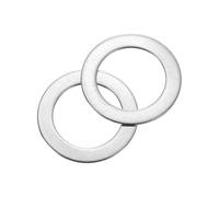 sourcing map 60Pcs 304 Stainless Steel Flat Washers, M12x18x0.1mm Ultra Thin Flat Spacers, Flat Ring Fasteners for Bolts Screws, Electronic Repair, Automotive, Mechanical Industry