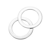 sourcing map 60Pcs 304 Stainless Steel Flat Washers, M14x20x0.3mm Ultra Thin Flat Spacers, Flat Ring Fasteners for Bolts Screws, Electronic Repair, Automotive, Mechanical Industry
