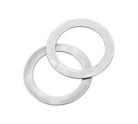 sourcing map 60Pcs 304 Stainless Steel Flat Washers, M15x21x0.5mm Ultra Thin Flat Spacers, Flat Ring Fasteners for Bolts Screws, Electronic Repair, Automotive, Mechanical Industry