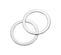 sourcing map 60Pcs 304 Stainless Steel Flat Washers, M16x22x0.1mm Ultra Thin Flat Spacers, Flat Ring Fasteners for Bolts Screws, Electronic Repair, Automotive, Mechanical Industry