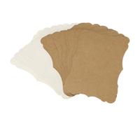 sourcing map 60Pcs Blank Kraft Cards Cardstock, 17.5 x 12.5cm Thick Colored Cardstock Paper Brown White Index Cards for DIY Gift Greeting Cards Menus Wedding Invitations