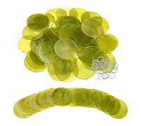 sourcing map 60Pcs Capiz Shells, 5cm/2" Round Natural Shells with 2 Holes and Silver Ring for Seashell Wind Chimes Curtain Shell Garland DIY Jewelry Craft Wedding Home Decoration, Grass Green