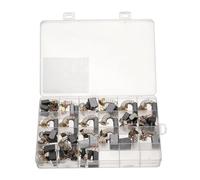sourcing map 60pcs Carbon Brush 10 Different Sizes Grinder Brush Electric Motor Replacement Part Rotary Tool Cutting Machine Polisher Brushes for Repair Power Tools