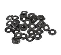 sourcing map 60Pcs Cup Washer Countersunk, Iron Black Countersunk Finish Washers for M5 Screws (M5 ID x 14mm OD x 2mm Thick)