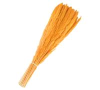 sourcing map 60Pcs Faux Pampas Grass,17"/43cm Fake Pampas Grass Decor for Living Room Party Wall Vase Wedding Decoration,Orange