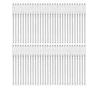 sourcing map 60Pcs Large Eye Blunt Needles 2.75" Tapestry Needle Yarn Sewing Knitting Weaving Needle Stainless Steel for Crochet Projects