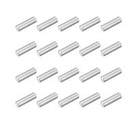 sourcing map 60Pcs M2.5 x 8mm 304 Stainless Steel Dowel Pin, Cylindrical Shelf Support Peg Pin Parallel Pin Fastener for Mechanical Manufacturing, Industry, Furniture Installation, Silver