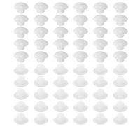 sourcing map 60pcs Pegboard Hook Locks, Pegs Board Plugs Shelf Hook Stopper Clips Fits 1/4 Inch Pegboard Hooks for Stopping Hooks from Falling Off(Clear)