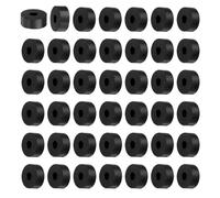 sourcing map 60Pcs Rubber Spacers 20mm OD x 6mm ID x 8mm Thick Round Anti Vibration Spacer Rubber Bushing