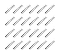 sourcing map 60Pcs Slotted Split Roll Pins 2/25 Inch(2mm) Dia. 1/2 Inch(14mm) Length Steel Spring Tension Expansion Dowels for Secure Fastening, Silver