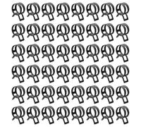 sourcing map 60pcs Spring Band Type Hose Clamps 15mm Fuel Line Hose Spring Clip Silicone Vacuum Hose Pipe Clamp Low Pressure Tube Clip Fastener, Black