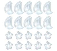 sourcing map 60Pcs Star Moon Shaped Beads, 2 Style Acrylic Spacer Assorted Beads Aesthetic Beads for Keychain Craft DIY, White Purple