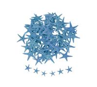 sourcing map 60Pcs Starfish for Craft, 0.4"-0.8" Small Natural Starfish Sea Star Crafting Seashells Bulk for Wedding Beach Theme Party Decorations Home Vase DIY Crafts Decor, Dark Blue