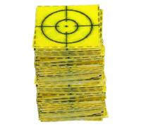 sourcing map 60pcs Survey Reflector Sheets 20mm x 20mm Self-Adhesive Surveying Target Mark Sticker Total Station Reflective Sheet Tape for Ship Inspection Tunnel Measure, Green