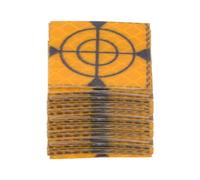 sourcing map 60pcs Survey Reflector Sheets 30x30mm Self-adhesive Reflective Tape Survey Target Mark for Total Stations, Yellow