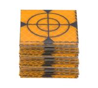 sourcing map 60pcs Survey Reflector Sheets 40x40mm Self-adhesive Reflective Tape Survey Target Mark for Total Stations, Yellow