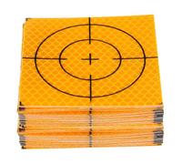 sourcing map 60pcs Survey Reflector Sheets 80mm x 80mm Self-Adhesive Surveying Target Mark Sticker Total Station Reflective Sheet Tape for Ship Inspection Tunnel Measure, Yellow