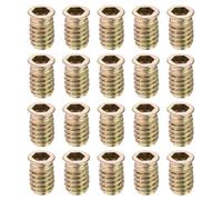 sourcing map 60Pcs Threaded Inserts, 5/16"-18x25/32" Zinc Alloy Hex Socket Drive Screw-in Nut Threaded Inserts Furniture Bolt Fastener Connector for Wood Working Tool and Accessories