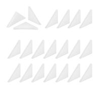 sourcing map 60Pcs Triangle Glass Corner Protector, 0.12 x 1.38 Inch Plastic Glass Table Corner Protector Transport Corner Guard for Glass, Ceramics, Wood, and Steel(Right Angle, Clear)