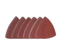sourcing map 60pcs Triangular Hook & Loop Sandpapers 100/120/150/180/240/320 Grits 3-1/8" Aluminum Oxide Sanding Pads Mouse Detail Sander Papers Multitool Sheets Set (10pcs of Each Grits)