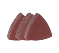 sourcing map 60pcs Triangular Hook & Loop Sandpapers 320/400/600 Grits 3-1/8" Aluminum Oxide Sanding Pads Mouse Detail Sander Papers Multitool Sheets Set (20pcs of Each Grits)
