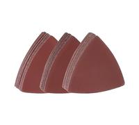 sourcing map 60pcs Triangular Hook & Loop Sandpapers 800/1000/1200 Grits 3-1/8" Aluminum Oxide Sanding Pads Mouse Detail Sander Papers Multitool Sheets Set (20pcs of Each Grits)