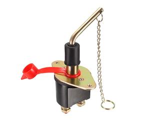 sourcing map 60V Battery Isolator Disconnect Heavy-Duty Cut Off Power Switch with Removable Key for Marine Boat RV ATV