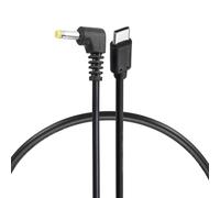 sourcing map 60W PD Trigger Cable, 20V 3A 4.0x1.7mm Type-C Right Angle Power Cord 0.4m/1.3ft USB C to DC PD Power Fast Charging Cable for Portable Monitor, Security Camera