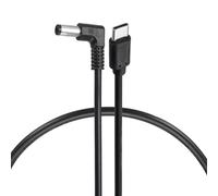 sourcing map 60W PD Trigger Cable, 20V 3A 5.5x2.1mm Type-C Right Angle Power Cord 0.4m/1.3ft USB C to DC PD Power Fast Charging Cable for Portable Monitor, Security Camera