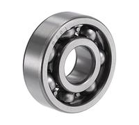 sourcing map 6201 Deep Groove Ball Bearings 12mm Bore 32mm OD 10mm Thick CN Open Type Chrome Steel