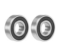 sourcing map 6203-2RS Deep Groove Ball Bearing 17x40x12mm Double Sealed Chrome Steel Bearings 2-Pack