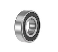 sourcing map 6205-2RS Deep Groove Ball Bearings Z2 25mm X 52mm X 15mm Double Shielded Carbon Steel