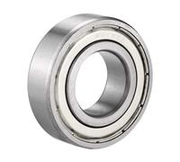 sourcing map 6205ZZ Deep Groove Ball Bearing Double Shield 6205-2Z 80205, 25mm x 52mm x 15mm Chrome Steel Bearings (Pack of 1)