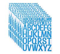sourcing map 624 Pieces Vinyl Letter Stickers, 12 Sheets 2 Inch Light Blue Artistic Font Self-Adhesive Cute Alphabet Stickers for DIY Craft Art Making, Gift Cards, Notebook Decals