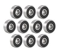sourcing map 626-2RS Ball Bearing 6mm x 19mm x 6mm Double Sealed Deep Groove Bearings Carbon Steel 10pcs