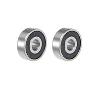 sourcing map 626-2RS Deep Groove Ball Bearing 6x19x6mm Double Sealed ABEC-3 Bearings 2-Pack