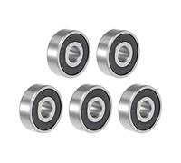 sourcing map 626-2RS Deep Groove Ball Bearing 6x19x6mm Double Sealed ABEC-3 Bearings 5-Pack