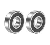 sourcing map 63/22-2RS Deep Groove Ball Bearing, 2pcs 22 x 56 x 16mm Chrome Steel Bearing, Double Rubber Sealed (ABEC 5, ZV4)