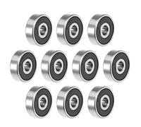 sourcing map 635-2RS Deep Groove Ball Bearing 5x19x6mm Double Sealed ABEC-3 Bearings 10-Pack
