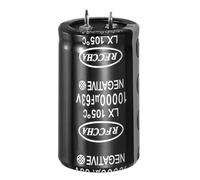 sourcing map 63V 10000uF Snap in Electrolytic Capacitor, 2 Pin Audio Amplifier Aluminum Electrolytic Capacitor for Filter Audio Smart Home Appliances Electronic Component(Black,51.5x30mm)