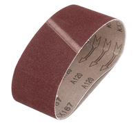 sourcing map 64mm x 356mm Sanding Belts, 5 Pcs 120 Grits Aluminum Oxide Abrasive Belt Sander File Belt for Woodworking, Metal Polishing, Knife Sharpener