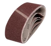 sourcing map 64mm x 356mm Sanding Belts, 5 Pcs 60 Grits Aluminum Oxide Abrasive Belt Sander File Belt for Woodworking, Metal Polishing, Knife Sharpener
