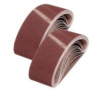 sourcing map 64mm x 406mm Sanding Belts, 18 Pcs 40/60/80/100/120/240 Grit Aluminum Oxide Abrasive Belt Sander File Belt for Woodworking, Metal Polishing, Knife Sharpener