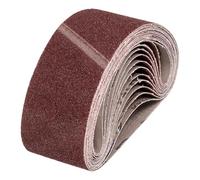 sourcing map 64mm x 406mm Sanding Belts, 18 Pcs 40 Grits Aluminum Oxide