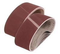 sourcing map 64mm x 406mm Sanding Belts, 18 Pcs 60/80/120/150/240/400 Grit Aluminum Oxide Abrasive Belt Sander File Belt for Woodworking, Metal Polishing, Knife Sharpener