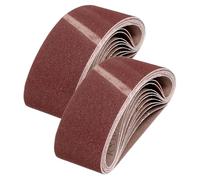 sourcing map 64mm x 406mm Sanding Belts, 20 Pcs 40/80/120/240 Grit Aluminum Oxide Abrasive Belt Sander File Belt for Woodworking, Metal Polishing, Knife Sharpener